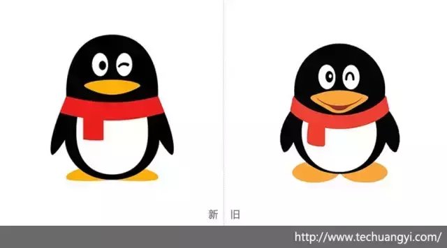 qq企鹅 手绘 矢量图
