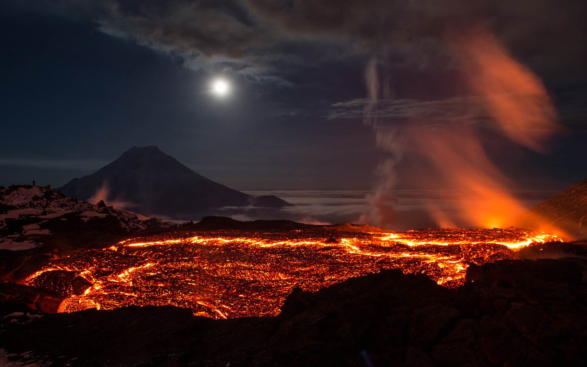 超清晰自然风景壁纸 壮丽火山自然风景高清桌面壁纸下载 _壁纸素材_百
