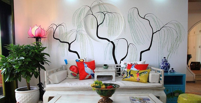 客厅手绘墙有哪些特点? 设计客厅手绘墙有哪些