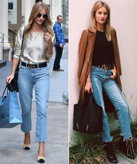 点击加载图片 要说宽腰带里的网红款,那要算是gucci的双g腰带了,名模